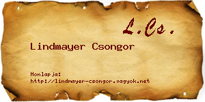 Lindmayer Csongor névjegykártya