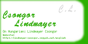 csongor lindmayer business card